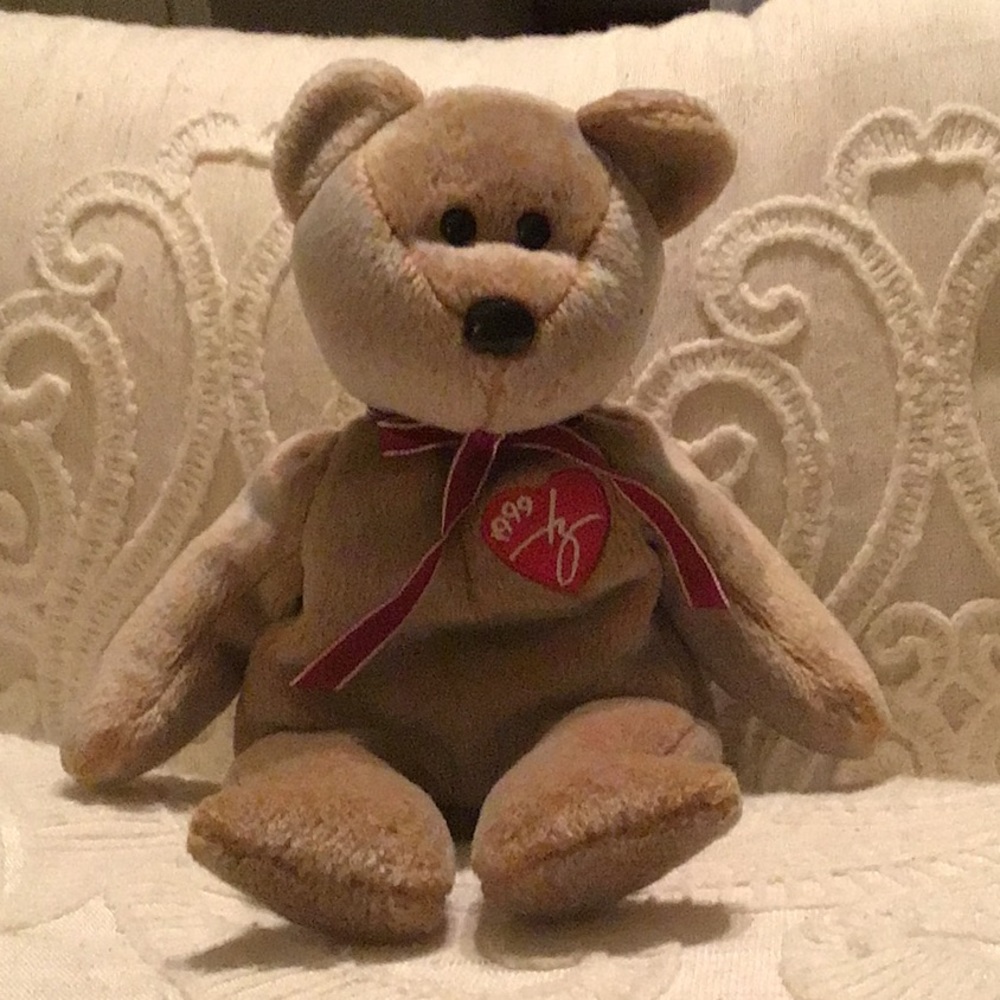 Ty beanie baby 1999 signature bear clean smoke free home